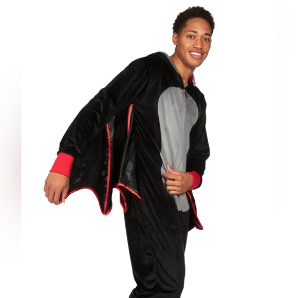 NWT Tipsy Elves Men’s Bat Costume Onesie Size M - Picture 11 of 13